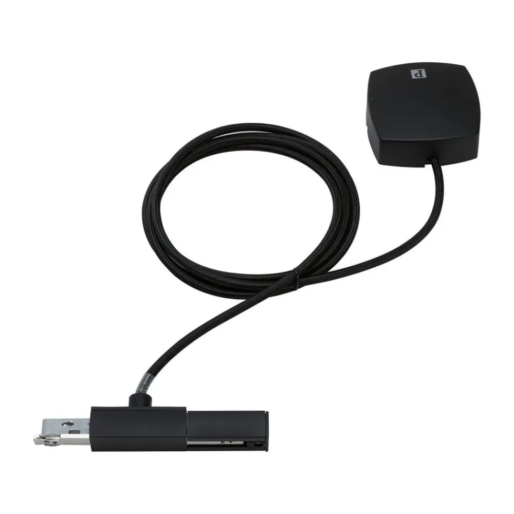 Paulmann Skinnesystem>URail kabelindføring, sort mat, 2 m