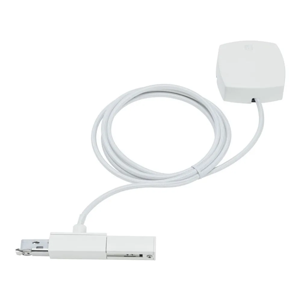 Paulmann Skinnesystem>URail kabelindføring, hvid mat, 2 m