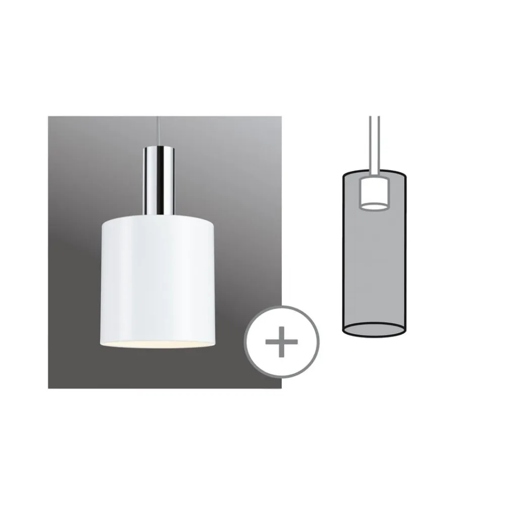 Paulmann URail lampeskærm Tallis 2Easy, hvid mat