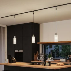 Paulmann URail lampeskærm Raja 2Easy, opal, Ø 10 cm