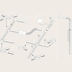 URail LED L-stik, mat krom^Paulmann Online