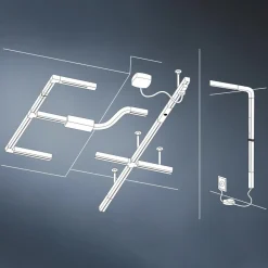 URail LED L-stik, mat krom^Paulmann Online