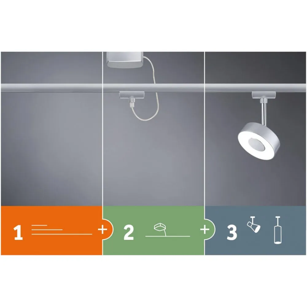 Paulmann Skinnesystem>URail LED-armatur Topa Dot 2.700K