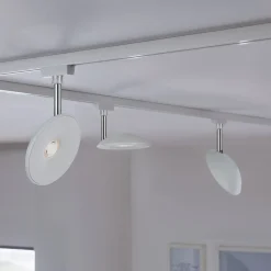 Paulmann Skinnesystem>URail LED-spot Sphere 2,700K krom