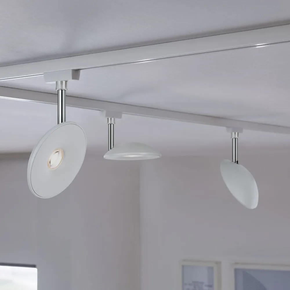 Paulmann Skinnesystem>URail LED-spot Sphere 2,700K krom