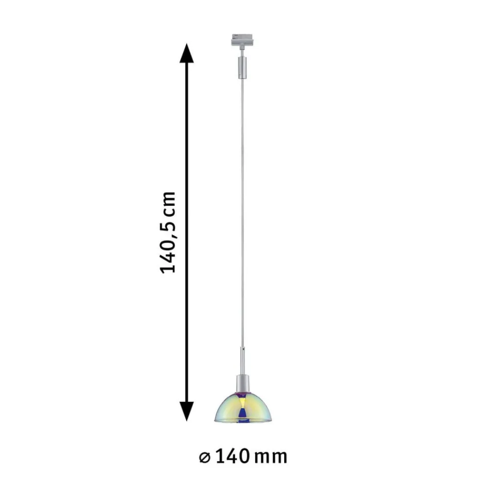 Paulmann Skinnesystem>URail pendel Sarrasani, mat krom/dikroisk