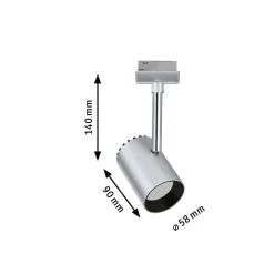 URail Shine LED-spotlight i krom^Paulmann