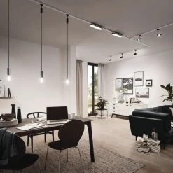 URail skinne, hvid, længde 100 cm, aluminium^Paulmann