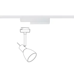 Paulmann Skinnesystem>URail skinneadapter, ZigBee, hvid