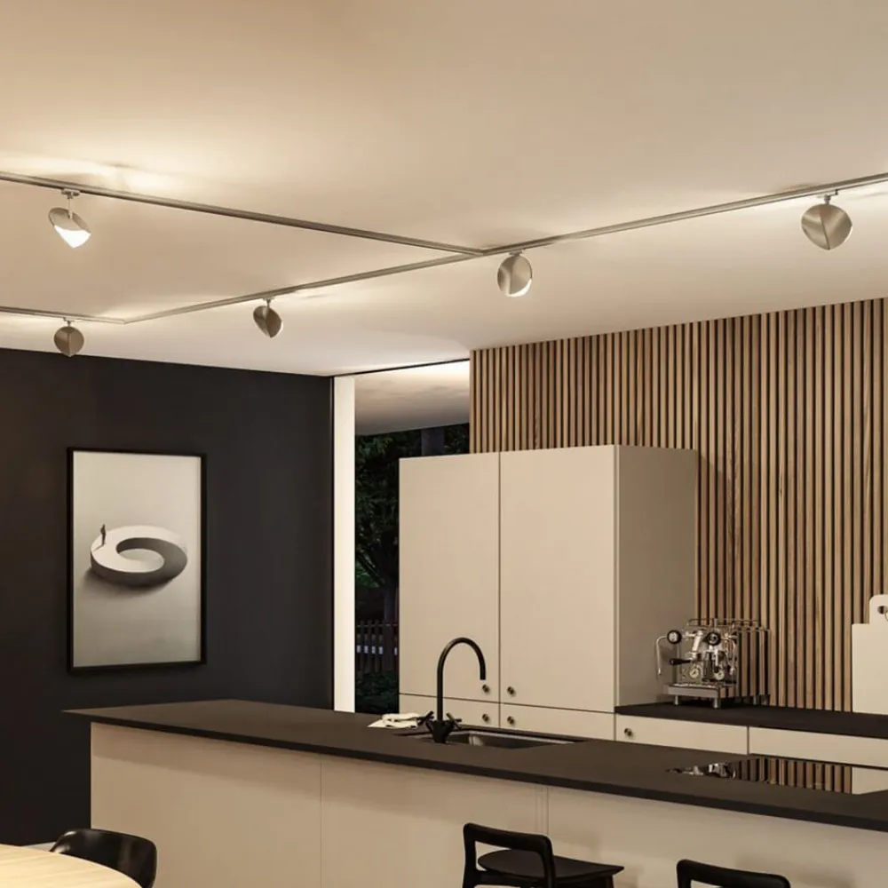 Paulmann Skinnesystem>URail skinnespot Alejandro krom 3.000K dæmpbar