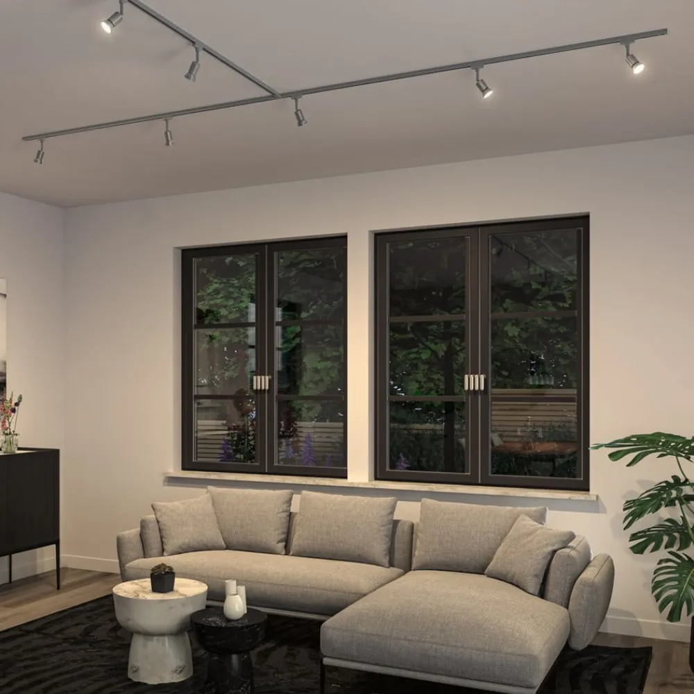 Paulmann URail skinnespot Salt, krom mat, GU10