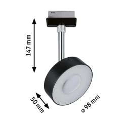 URail Spot Circle sort dæmpbar 4.000 K^Paulmann Discount