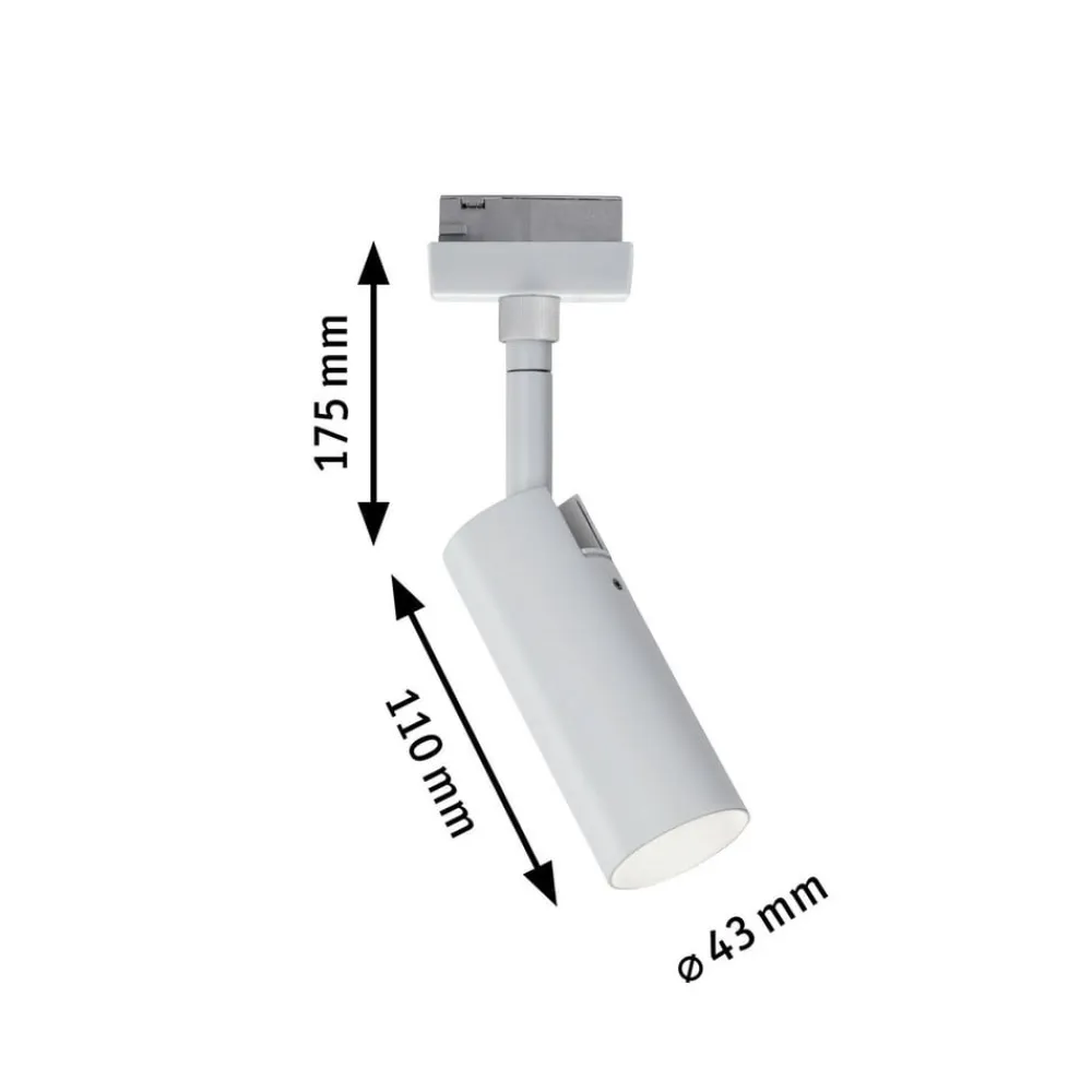 Paulmann URail Tubo LED-spot, hvid