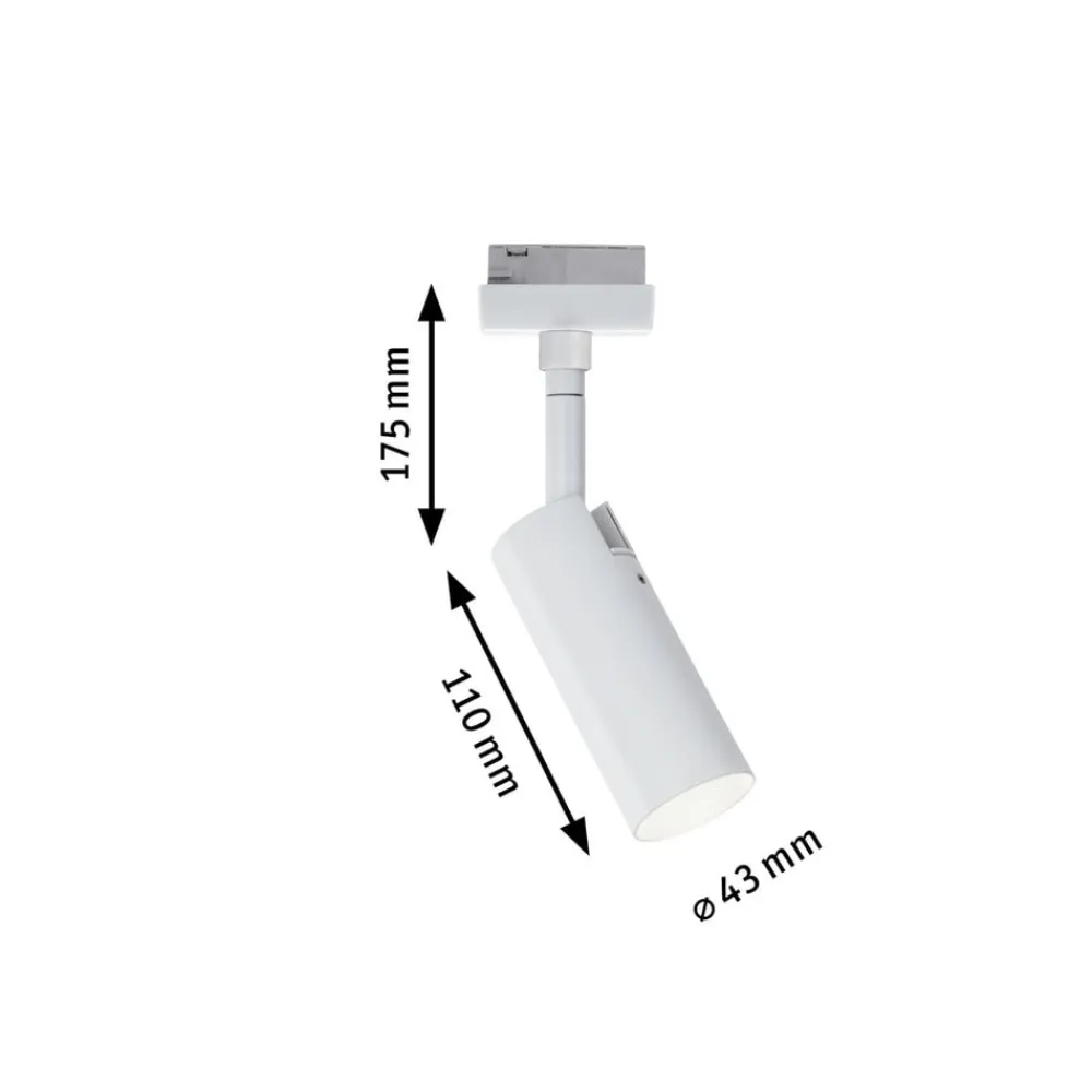 Paulmann URail Tubo LED-spot, hvid