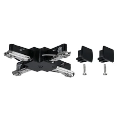 URail X-tilkobling stiv, mat sort^Paulmann Hot