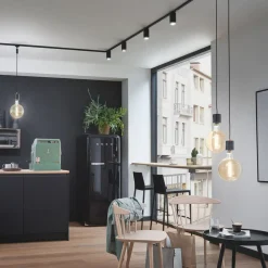 URail X-tilkobling stiv, mat sort^Paulmann Hot