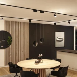 Paulmann URail-pendel Alejandro sort 3.000 K 3-trins dæmpbar