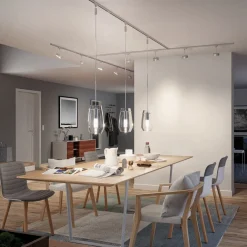 Paulmann Arbejdsrum/Kontor|Skinnesystem>URail-skinne, mat krom, længde 50 cm, aluminium