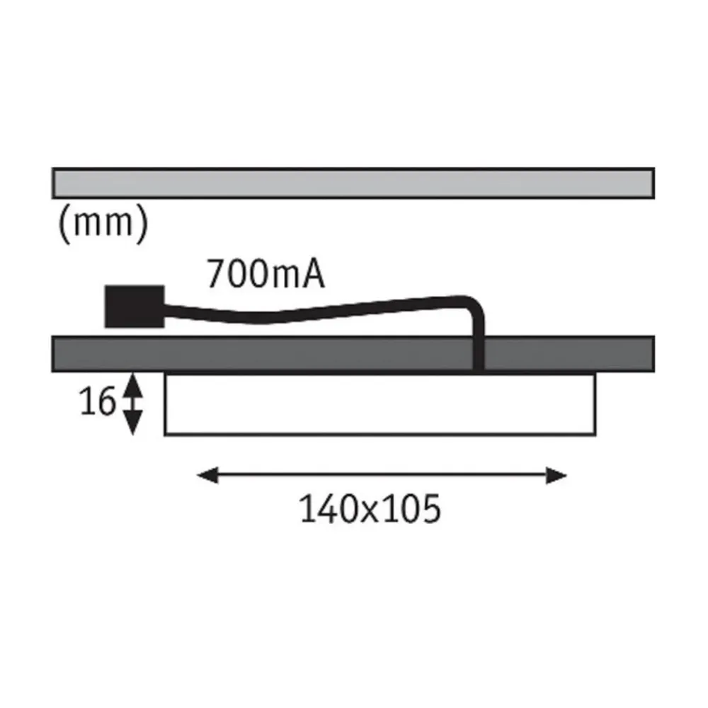 Paulmann Vane LED-underskabslampe, 2 stk.