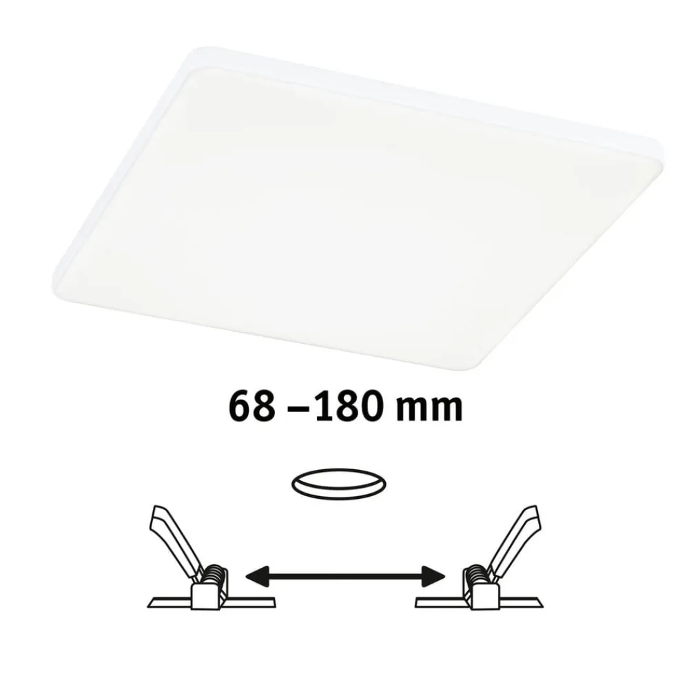 Paulmann Veluna Edge IP44 4000K dimm 20x20cm