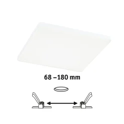 Paulmann Veluna Edge IP44 4000K dimm 20x20cm