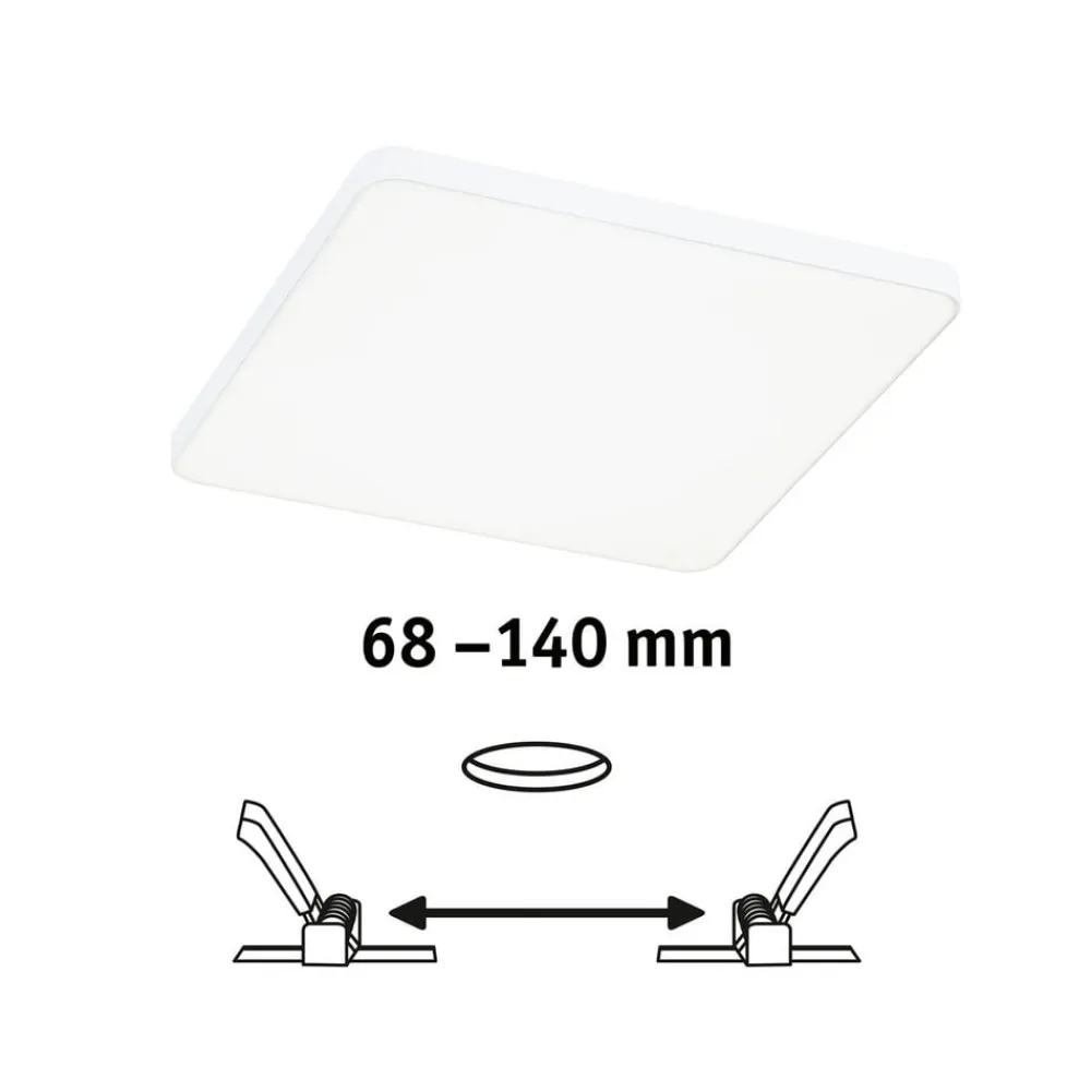 Paulmann Loftlamper>Veluna Edge IP44 4000K dimm 16x16cm