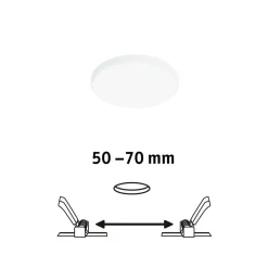 Paulmann Veluna Edge LED indbygget IP44 4.000K Ø 9cm