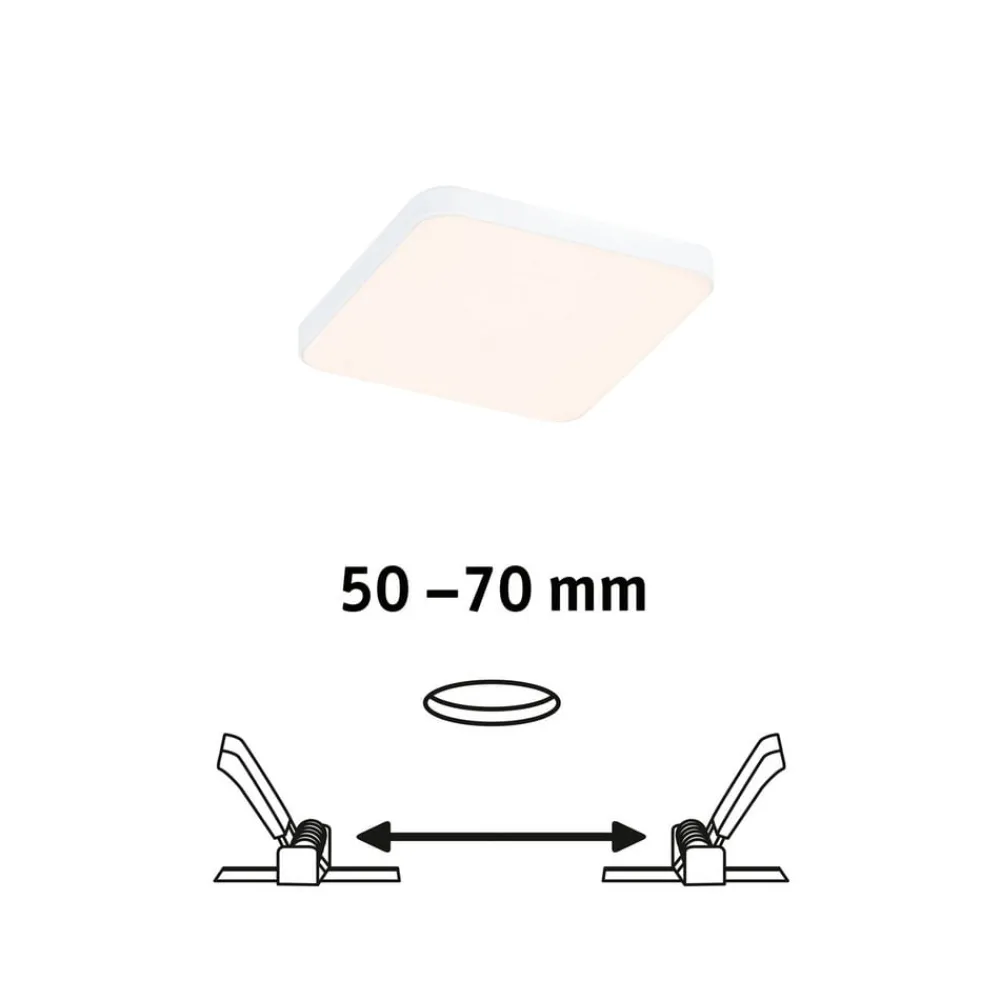 Paulmann Veluna Edge LED indbygget IP44 3000K 9x9cm