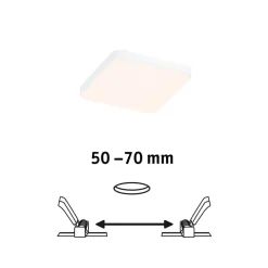 Paulmann Veluna Edge LED indbygget IP44 3000K 9x9cm