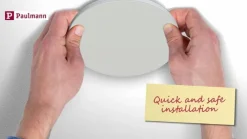 Paulmann Veluna Edge LED indbygget IP44 3000K 16x16cm