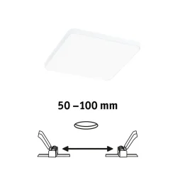 Paulmann Veluna Edge LED til indbygning IP44 4000K 12x12cm