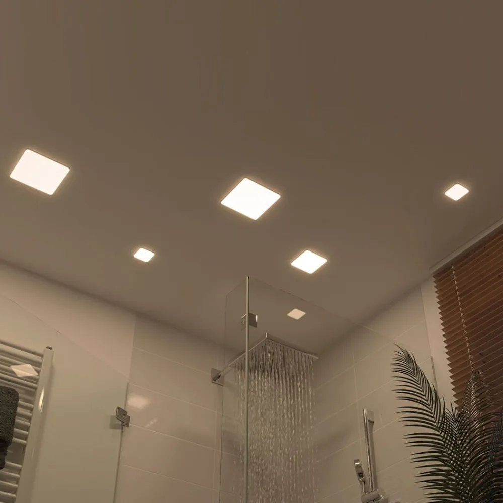 Paulmann Loftlamper|Indbygningsspots>Veluna LED 4.000 K 7,5x7,5