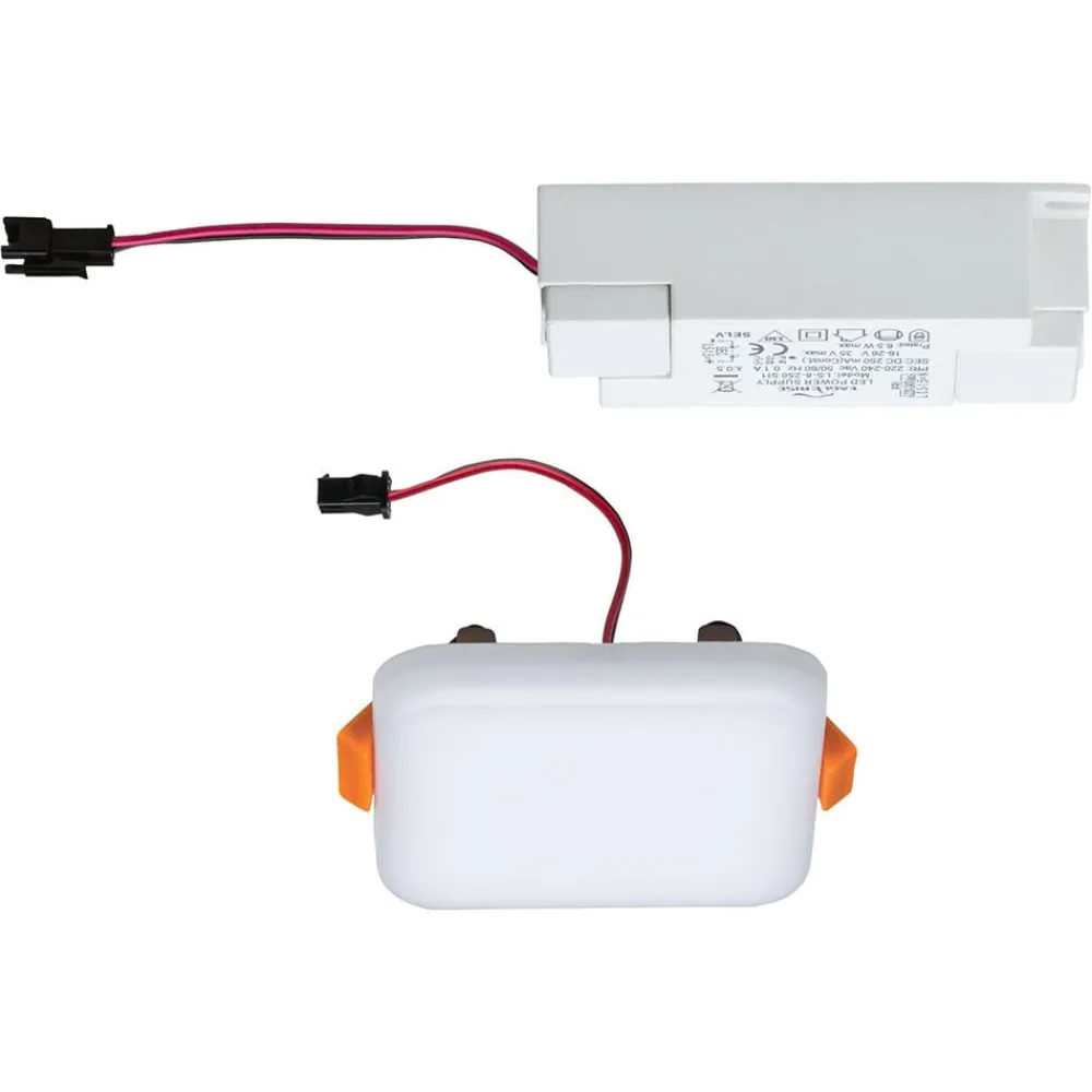 Paulmann Loftlamper|Indbygningsspots>Veluna LED 4.000 K 7,5x7,5