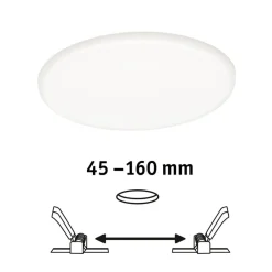 Veluna LED-indbygningslampe 4000K Ø18,5cm^Paulmann New