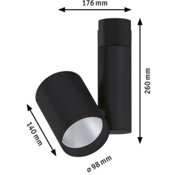 Paulmann Zeuz URail Spot 4.000K 39° sort mat