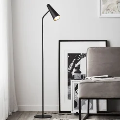 Peak gulvlampe, variabel, sort^Markslöjd Clearance