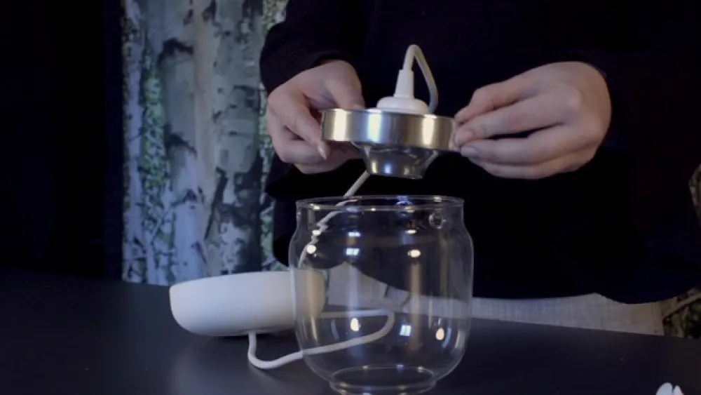 UMAGE Pendellampe Acorn sort og kobber - 3 lyskilder