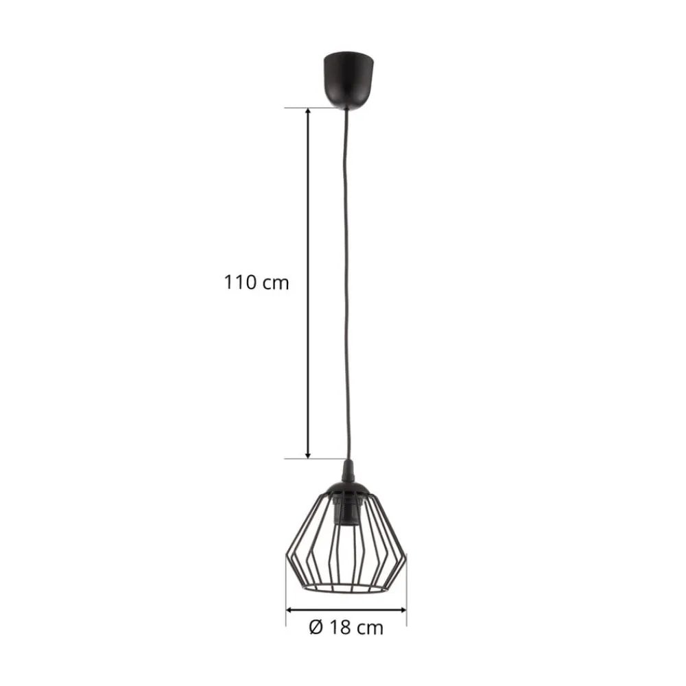 HELAM Pendellamper>Pendellampe Agat sort, 1 lyskilde