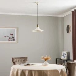 Avonni Pendellampe AV-4106-M28-BBY, hvid