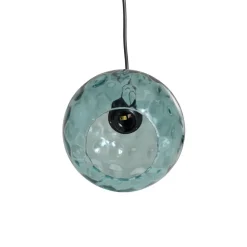 Opviq Pendellampe Benek, blå, glas, Ø 20 cm, E27