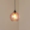 Opviq Pendellampe Benek, pink, glas, Ø 20 cm, E27