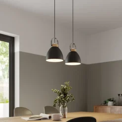 Lamkur Pendellampe Bergen, 2 lyskilder, grafit