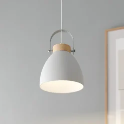 Lamkur Pendellampe Bergen, 1 lyskilde, hvid