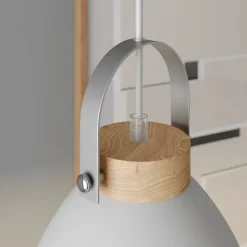 Lamkur Pendellampe Bergen, 1 lyskilde, hvid