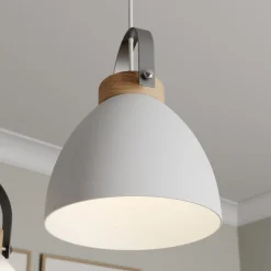 Lamkur Pendellampe Bergen, 3 lyskilder, rund, hvid