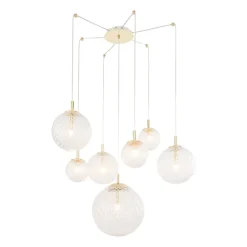 Pendellampe Cadix i glas, 7 lyskilder^TK Lighting Online