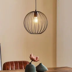 Pendellampe Cumera med burskærm, Ø 30 cm^HELAM