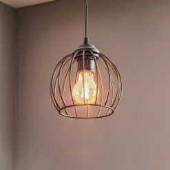 HELAM Pendellampe Cumera med burskærm, Ø 16 cm