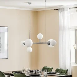 ALDEX Pendellamper>Pendellampe Dione, 6 lyskilder, krom