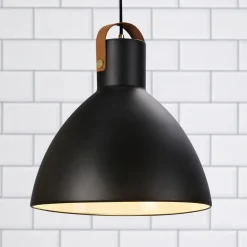 Pendellampe Eagle med metalskærm Ø 35 cm sort^Markslöjd New